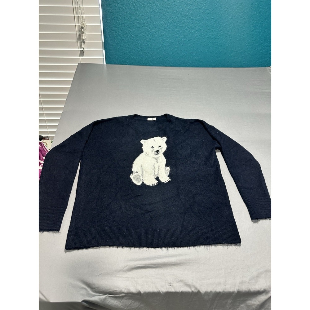 Gap Blue Polar Bear Sweater XL Tall